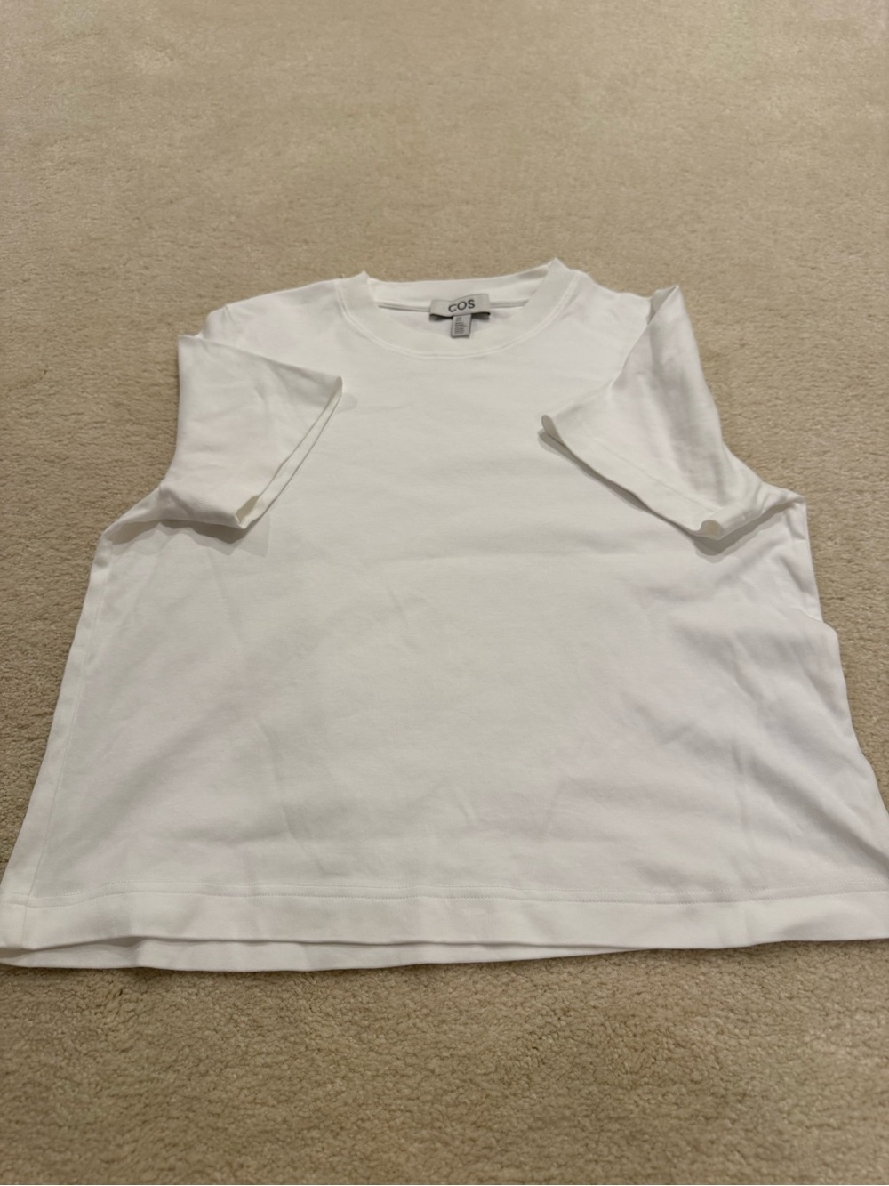COS White Short Sleeve Tee